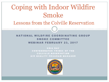 Title slide: coping with indoor wildfire smoke.