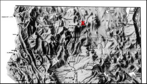 The southern Cascades site is located in northern California to the northeast of Mt. Shasta.