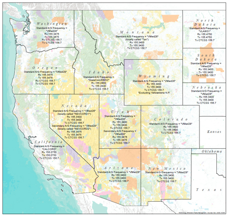 Western US Fire Ops map graphic