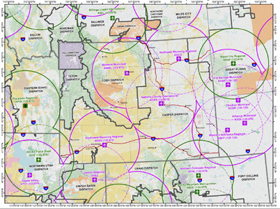 Wyoming SEAT Response Resources map graphic